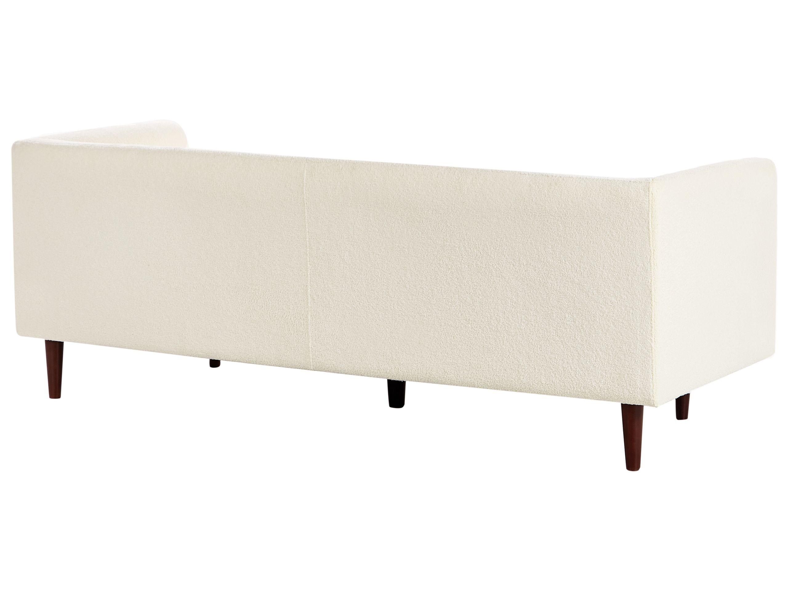 Beliani Canapé 3 places en Bouclé Rétro BYSKE  