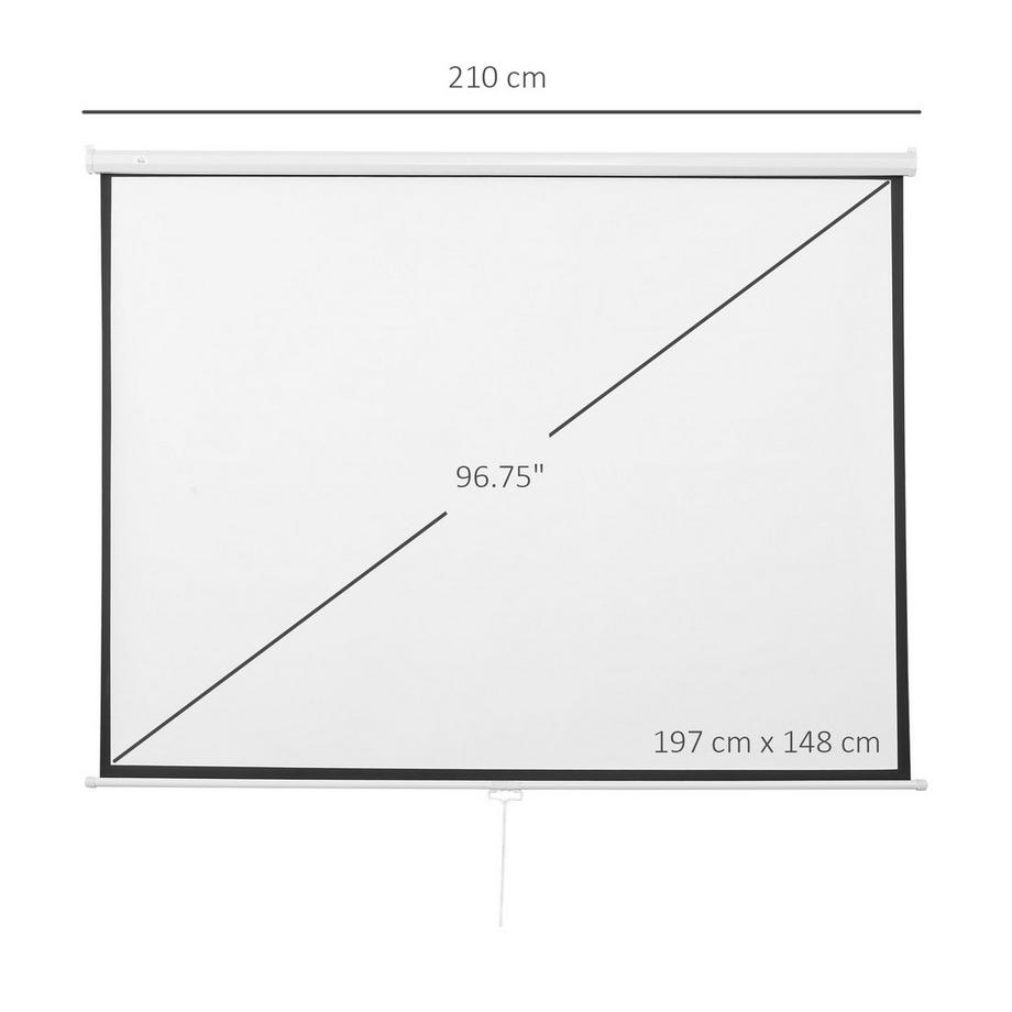 HOMCOM  Beamer Leinwand 