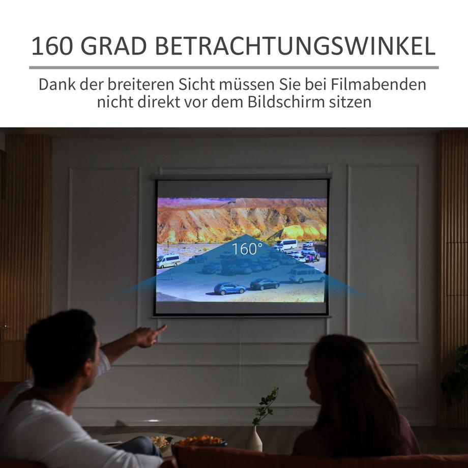 HOMCOM  Beamer Leinwand 