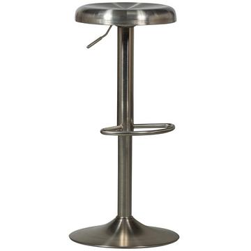 Tabouret de bar Isaac acier inoxydable argent