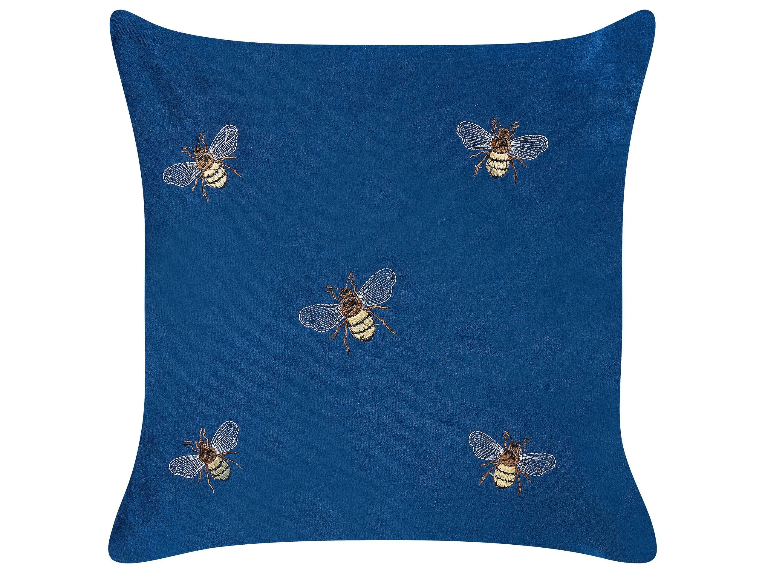 Beliani Dekokissen 2er Set aus Samtstoff Modern TALINUM  