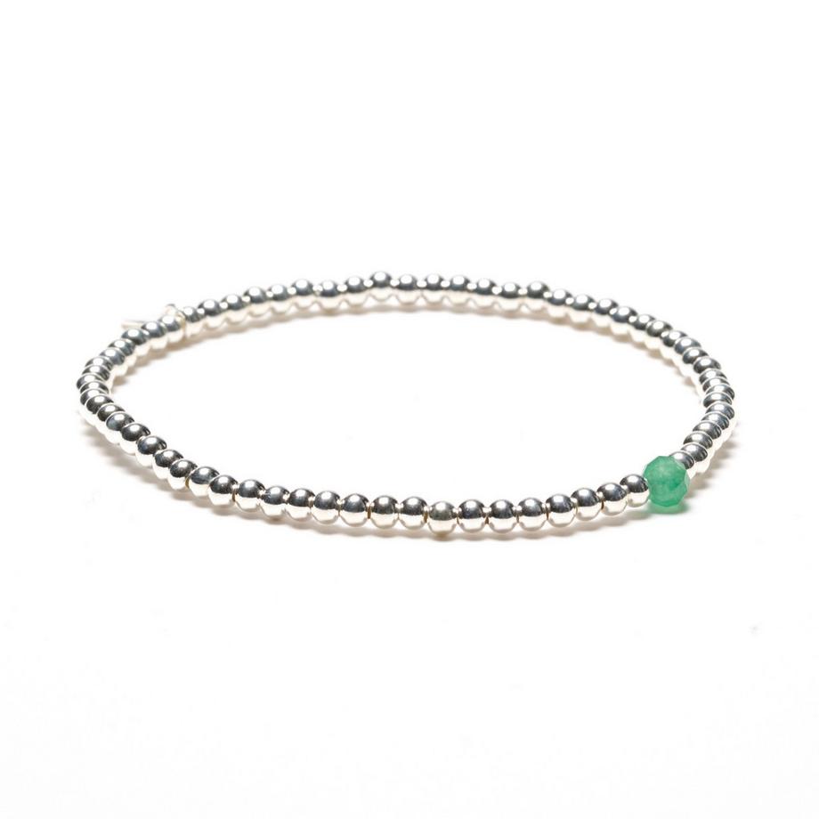 Lenea -   Armband 925 Sterling Silber mit einem Aventurin Stein