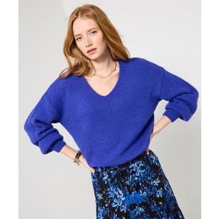 Joe Browns Einfacher Pullover mit V-Ausschnitt und überschnittenen Ärmeln  