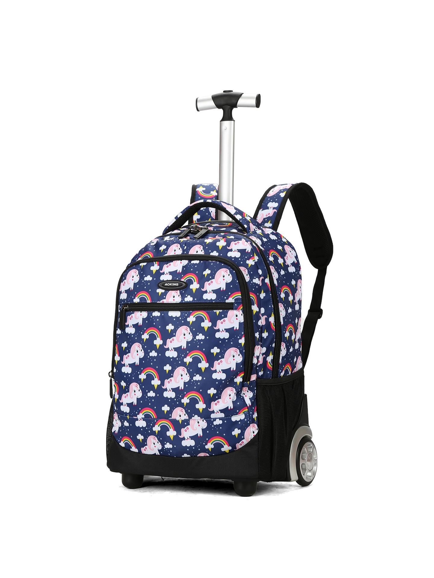 Aoking Einhorn-Druck Rollrucksack  