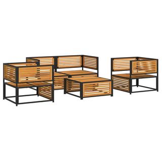 VidaXL set salotto da giardino Legno  