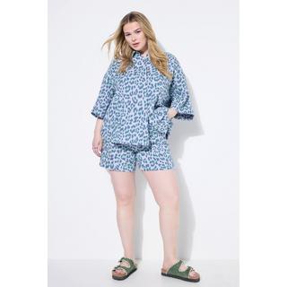 Studio Untold Musselin Wide Leg Shorts Elastikbund  