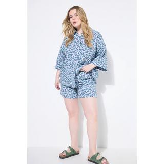 Studio Untold Musselin Wide Leg Shorts Elastikbund  