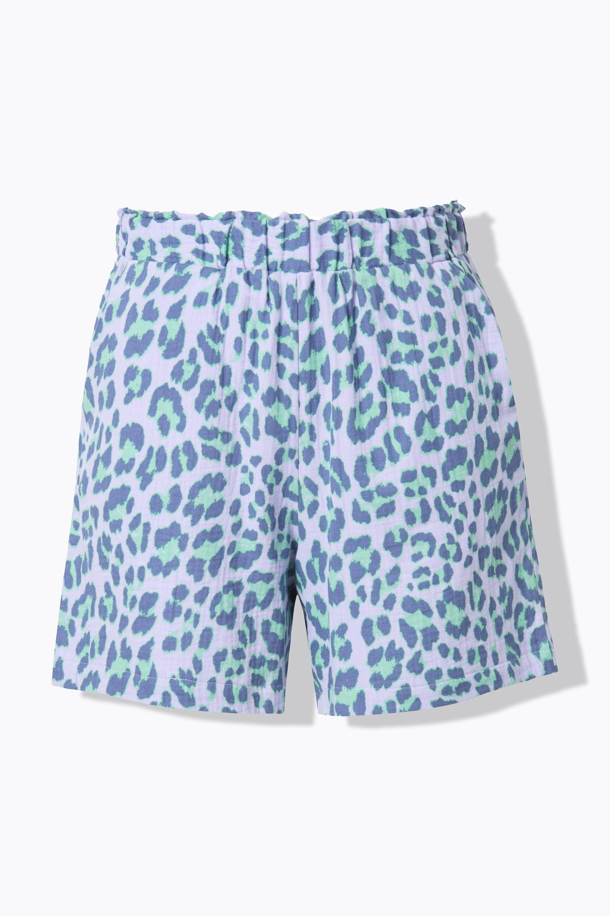 Studio Untold Musselin Wide Leg Shorts Elastikbund  