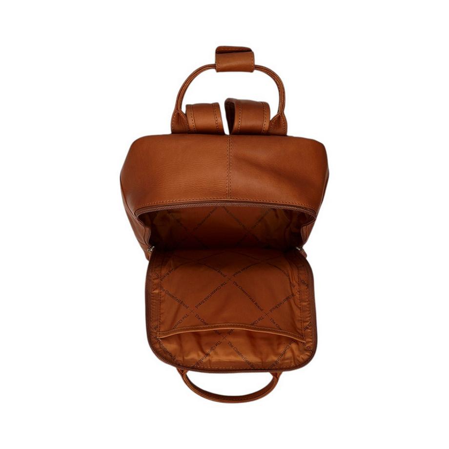 Chesterfield Bellary Sac à dos en cuir cognac  