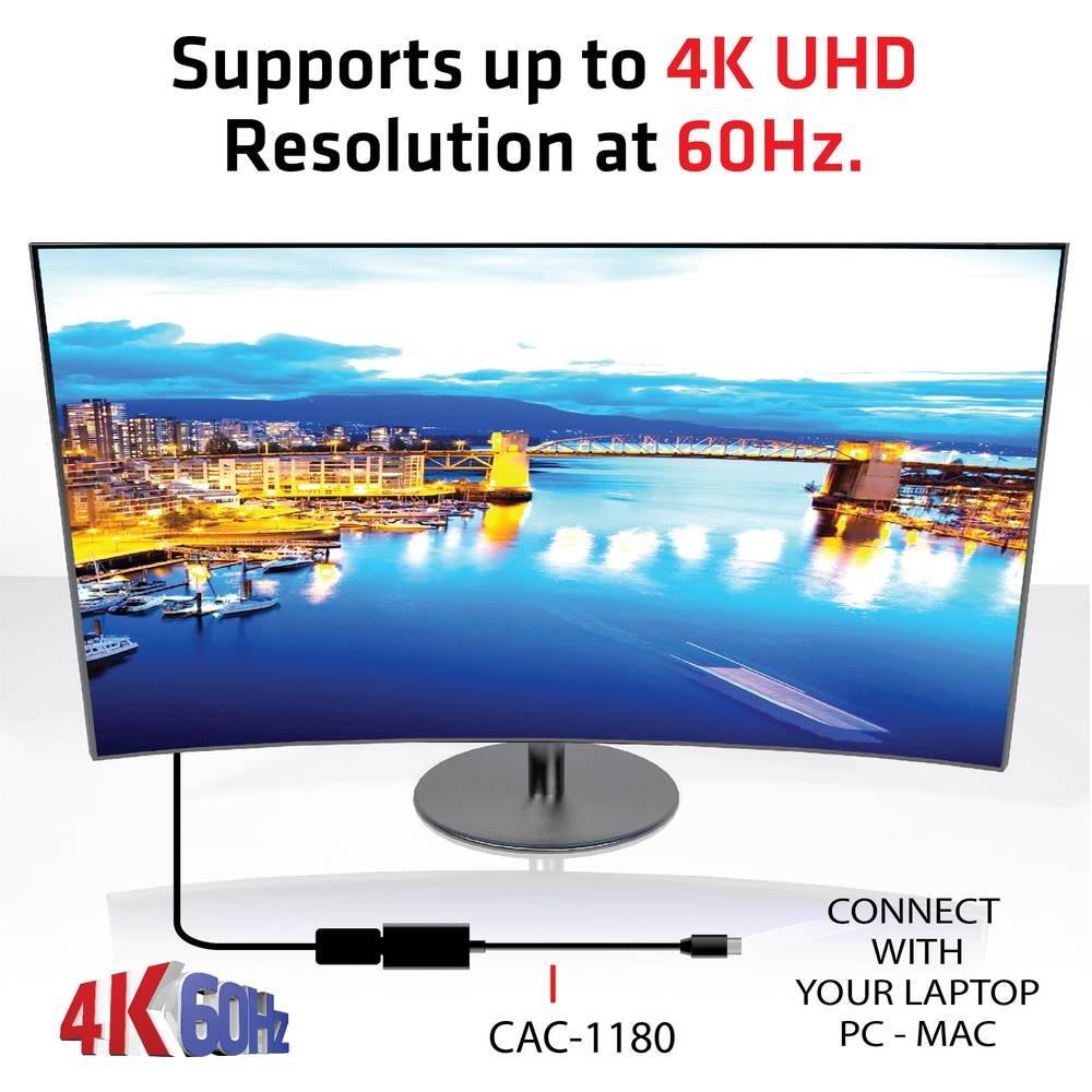 Club3D  Adaptateur actif Club 3D Mini DisplayPort 1.4 sur HDMI 2.0b HDR 