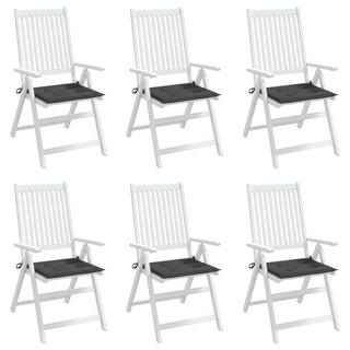 VidaXL Coussins de chaise de jardin 6 pcs tissu tissu  