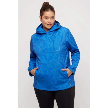 Ulla Popken  Veste softshell HYPAR, motif léopard tendance, imperméable 