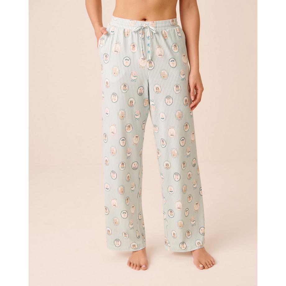 Ultraweiche Pyjamahose mit Pariser-Hunde-Print
