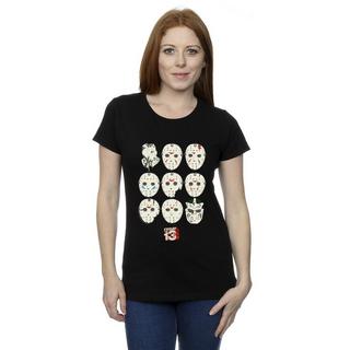 Friday The 13th Jason Masks T-Shirt  