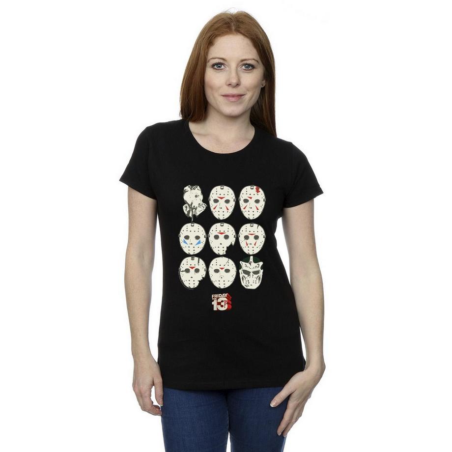 Friday The 13th Jason Masks T-Shirt  