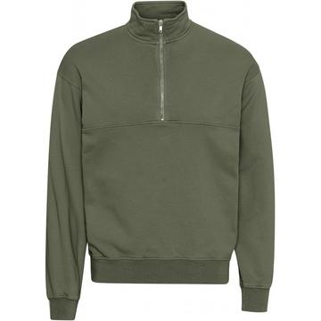 Sweatshirt 14 Reißverschluss  Organic dusty olive