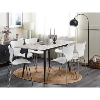 Beliani Table de repas en MDF Glamour EFTALIA  