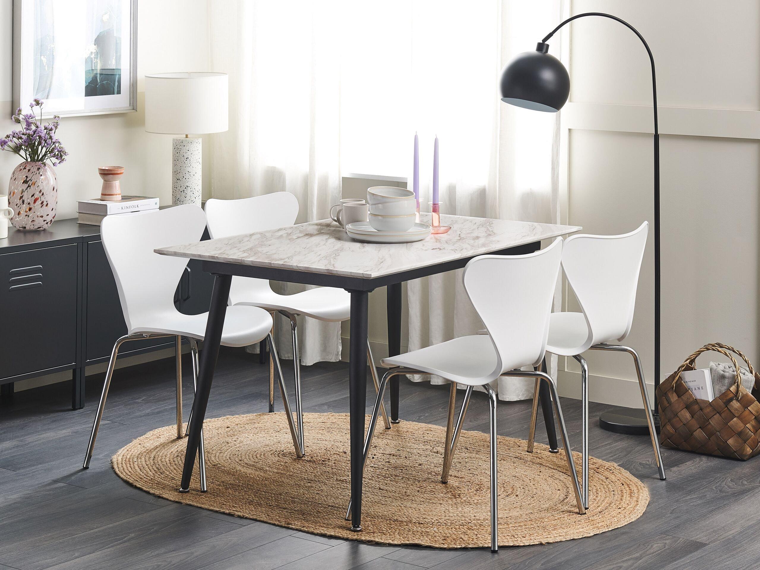 Beliani Table de repas en MDF Glamour EFTALIA  