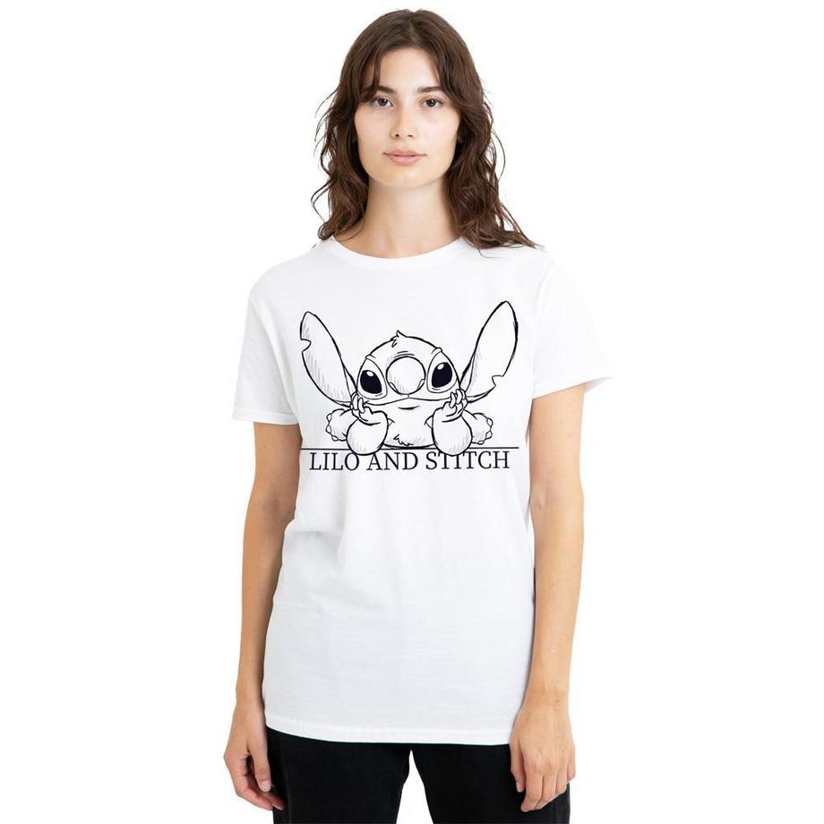 Lilo & Stitch T-Shirt Graphique Stitch Style Croquis  