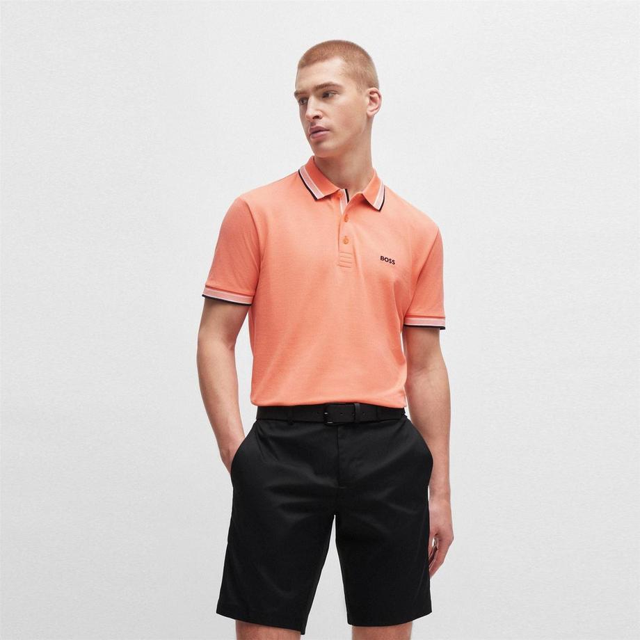 BOSS Polo Paddy con Bordo a Contrasto  