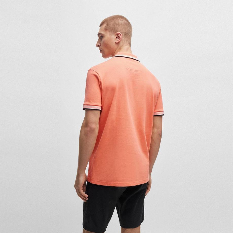 BOSS Polo Paddy con Bordo a Contrasto  