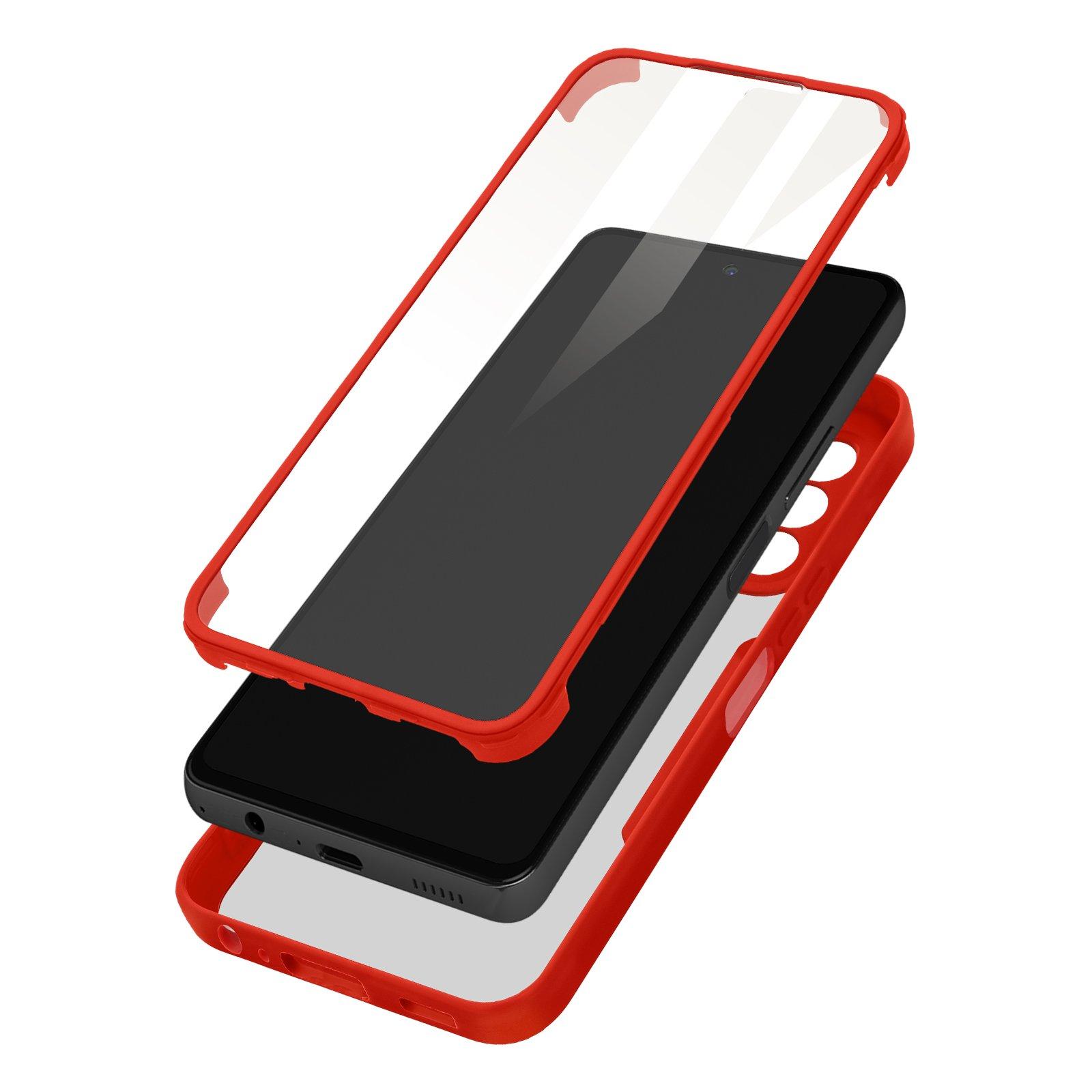 Avizar  Coque Intégrale Samsung A23 5G Rouge 