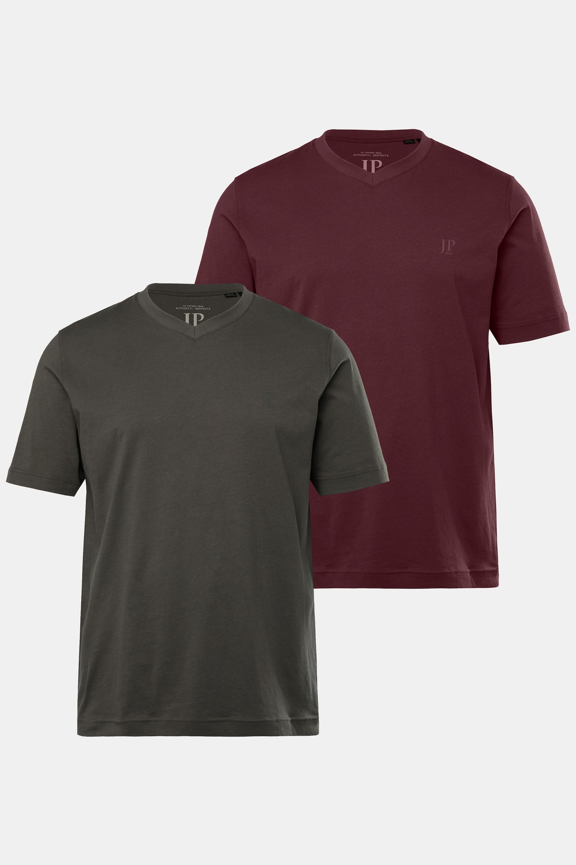 JP1880 T-Shirt Basique Col V Manches Courtes Lot de 2  