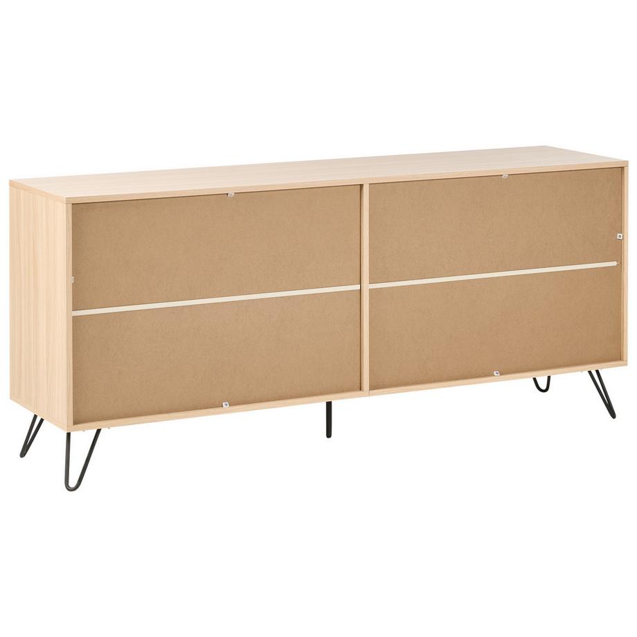 Beliani Cassettiera a 6 cassetti en Pannello di fibre (LDF) Minimalista CARDIGAN  