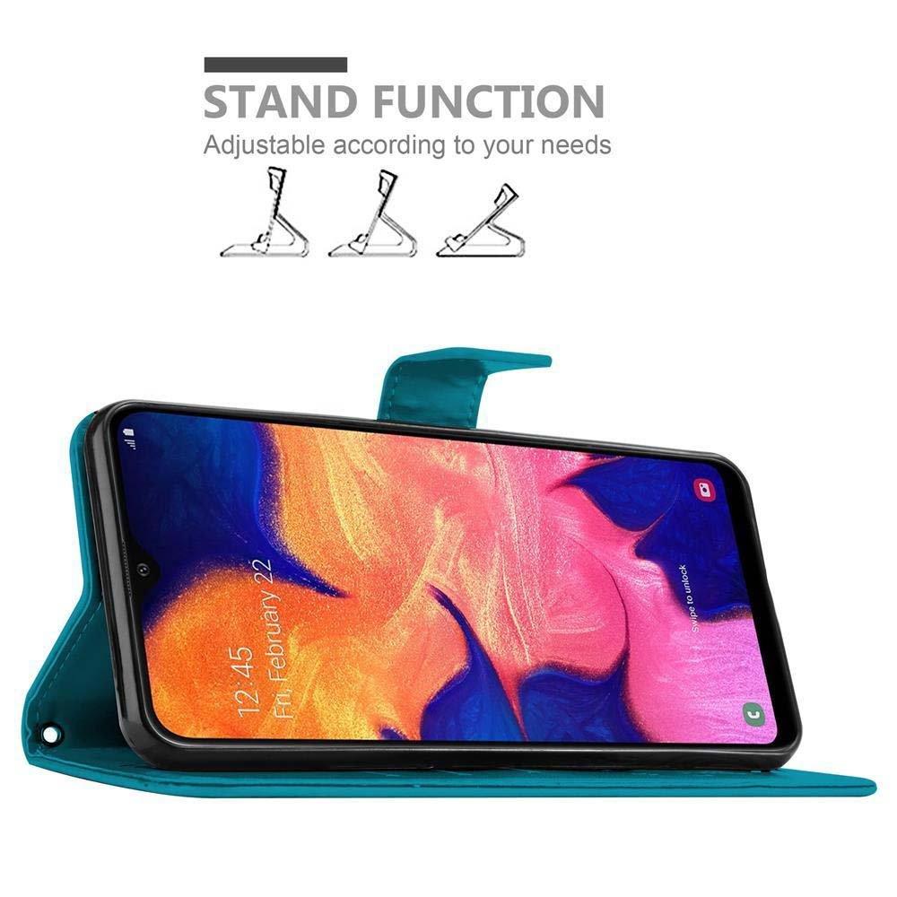 Cadorabo  Hülle für Samsung Galaxy A10 / M10 Blumen Design Magnetverschluss 