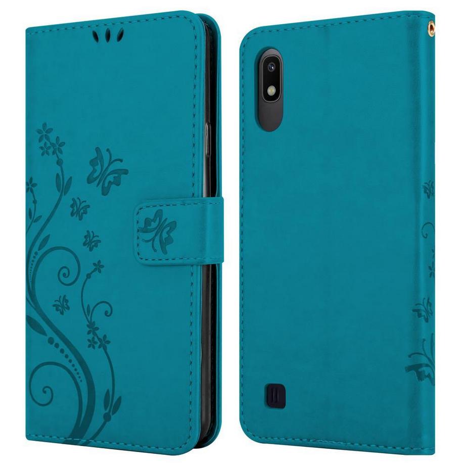 Cadorabo  Hülle für Samsung Galaxy A10 / M10 Blumen Design Magnetverschluss 
