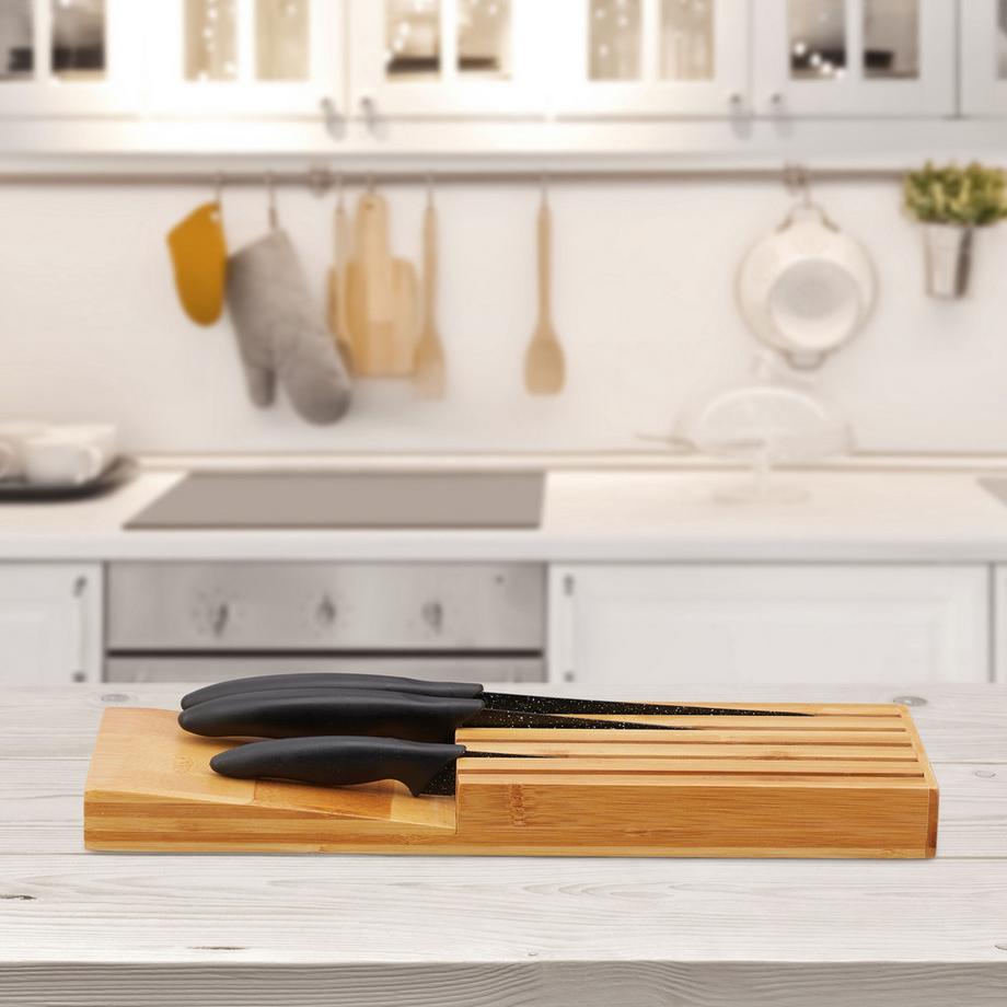 B2X Portacoltelli in bambù  