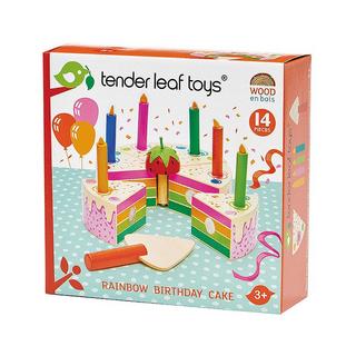 Tender Leaf Toys  Rollenspiele Geburtstagskuchen Regenbogen 