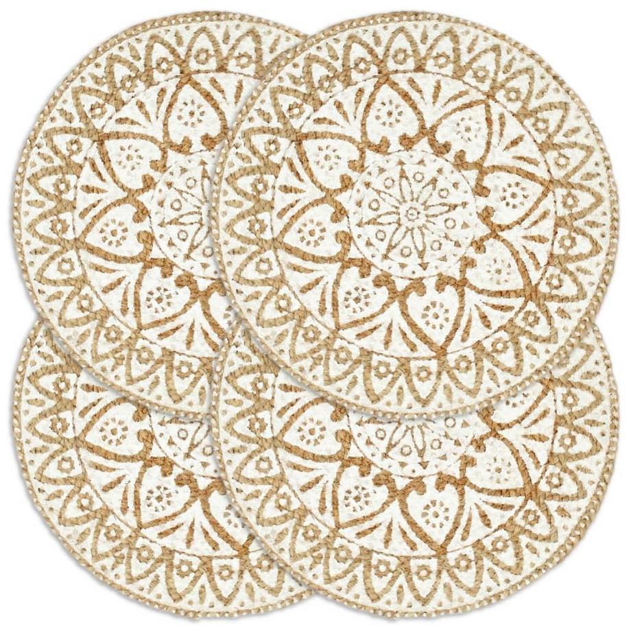 Napperons  pcs rond jute jute