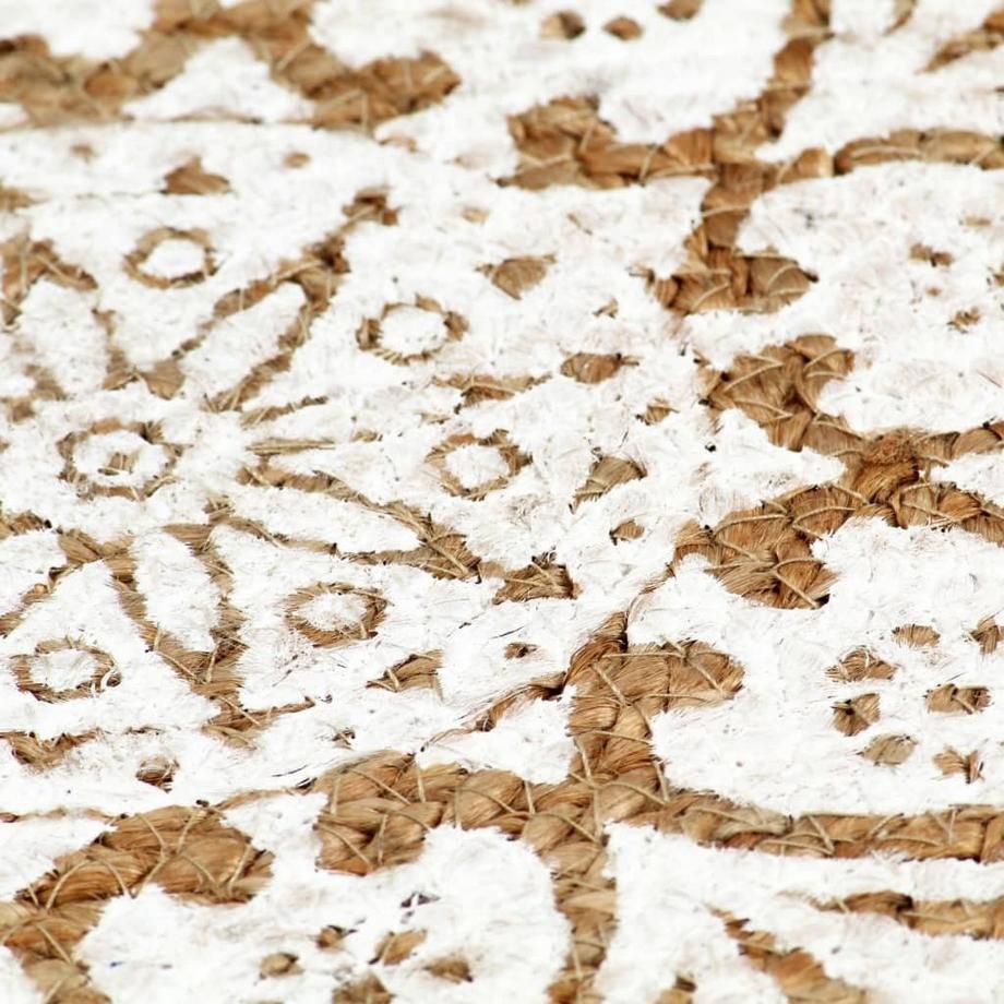 VidaXL Napperons  pcs rond jute jute  