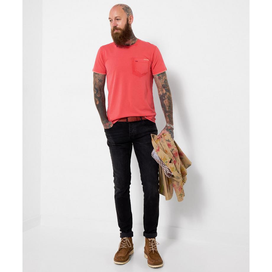 Joe Browns T-Shirt Col Rond Broderie Contrastée  