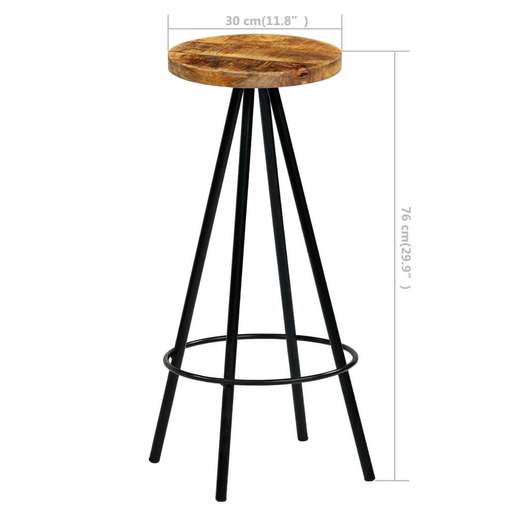 VidaXL Tabouret de bar bois  