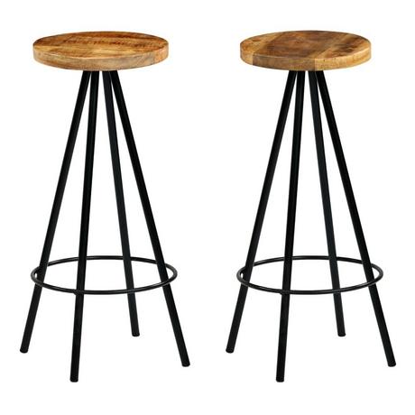 VidaXL Tabouret de bar bois  