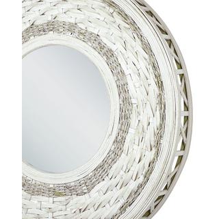 Beliani Wandspiegel aus Bambusholz Boho SOLEDAD  