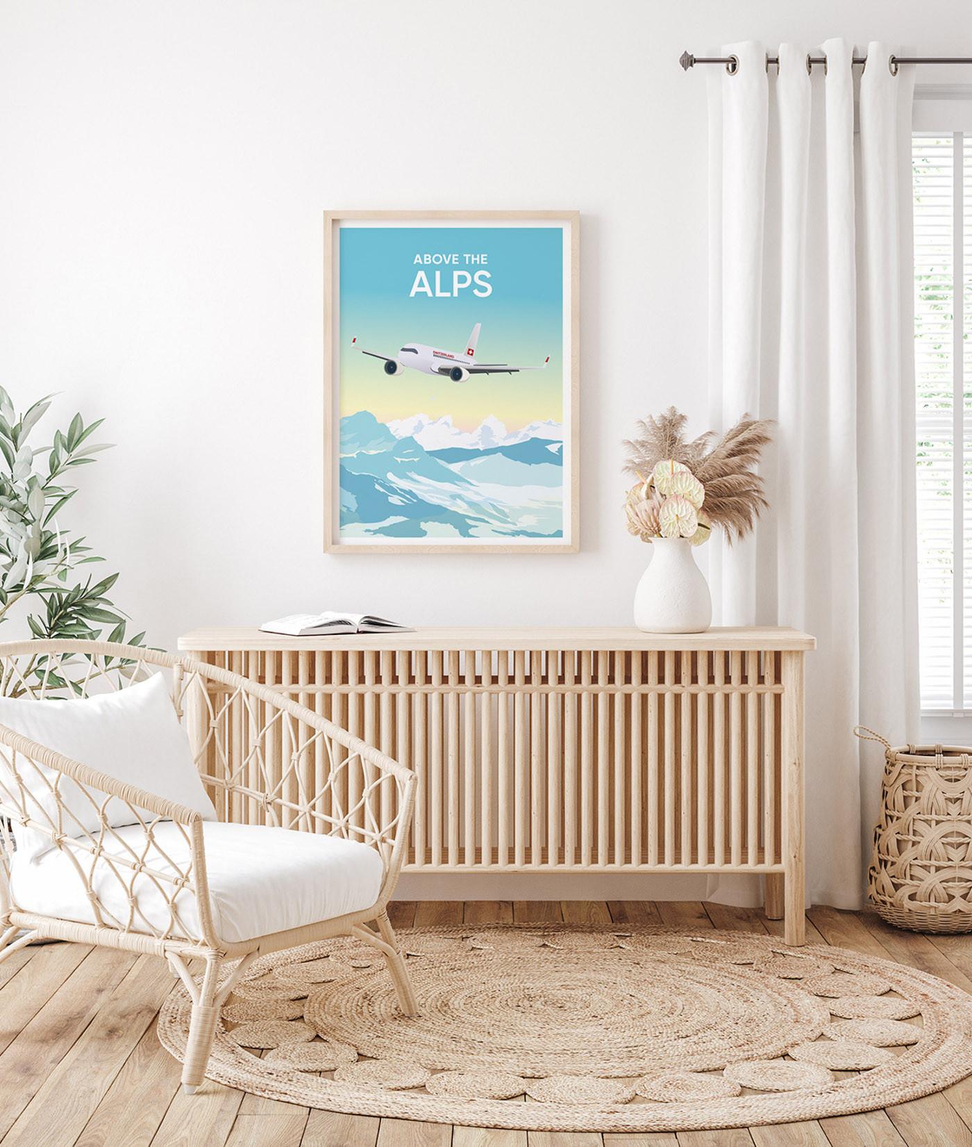 La-Jonx Above the Alps - Poster  