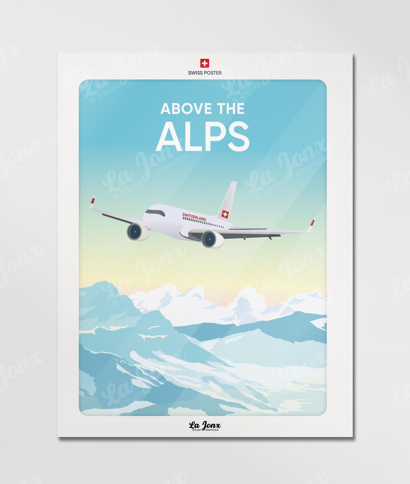 La-Jonx Above the Alps - Poster  