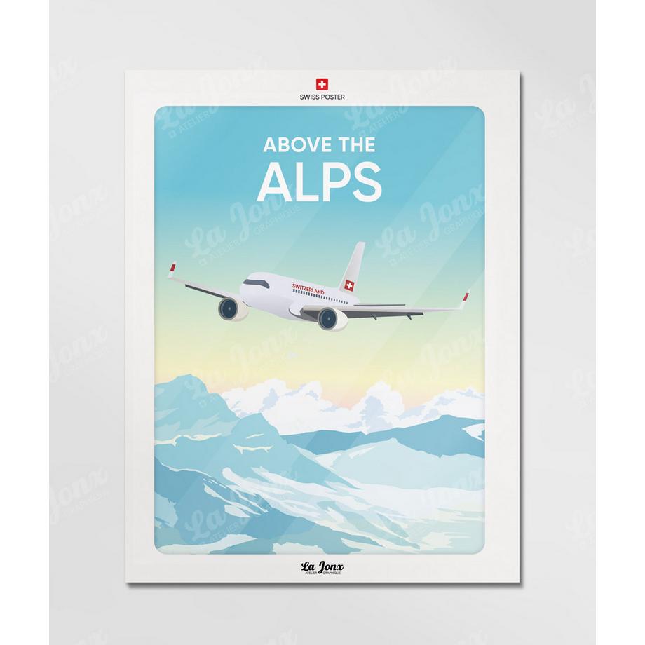 La-Jonx Above the Alps - Poster  