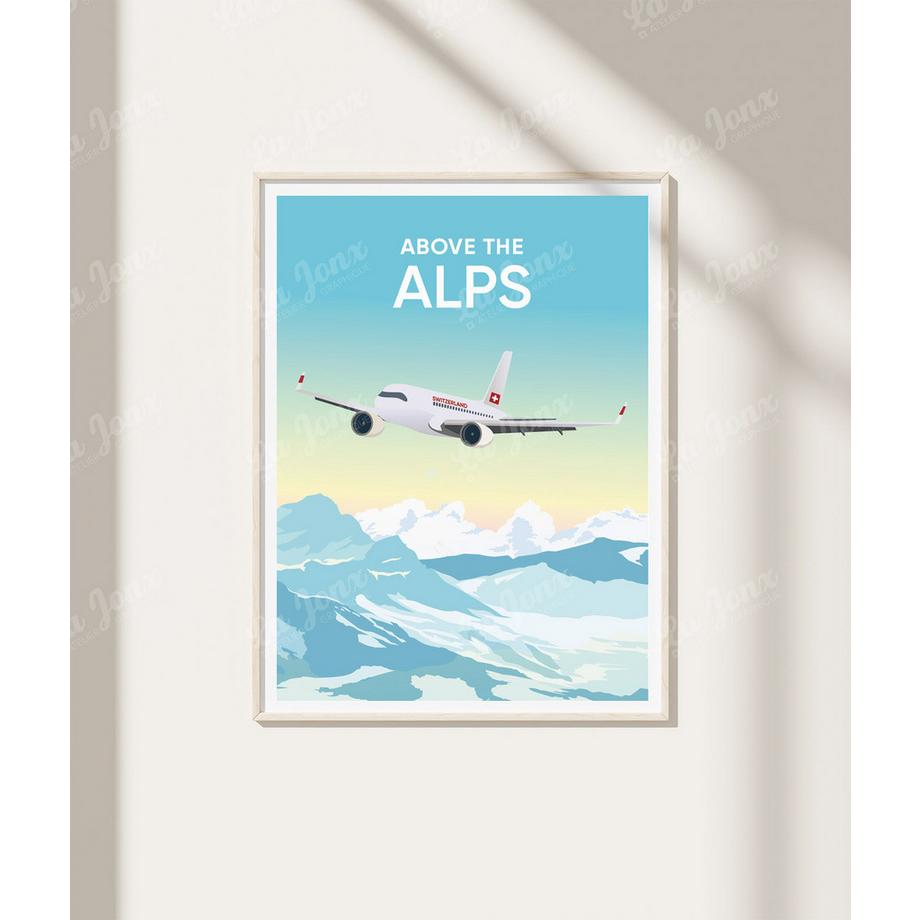 La-Jonx Above the Alps - Poster  