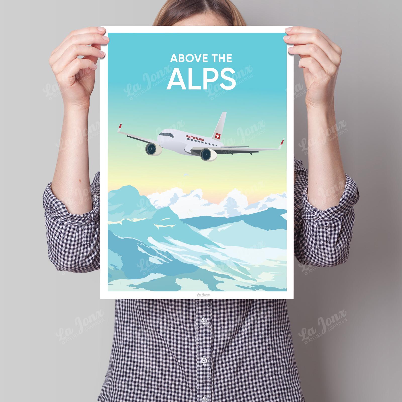 La-Jonx Above the Alps - Poster  