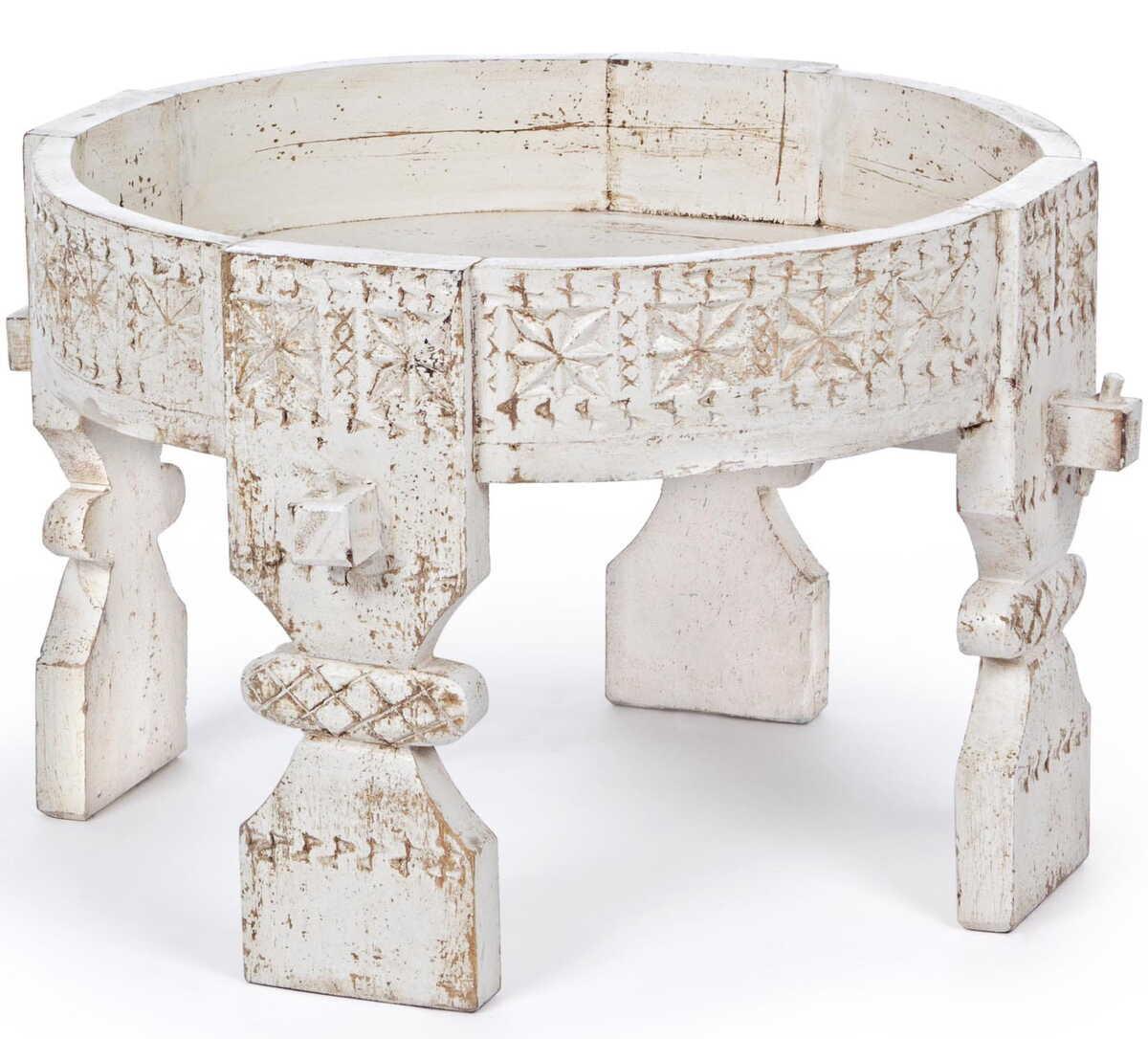 mutoni Beistelltisch Yasir weiss 50x50  