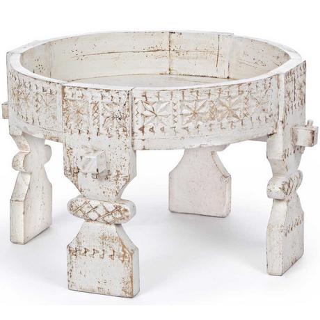 mutoni Beistelltisch Yasir weiss 50x50  