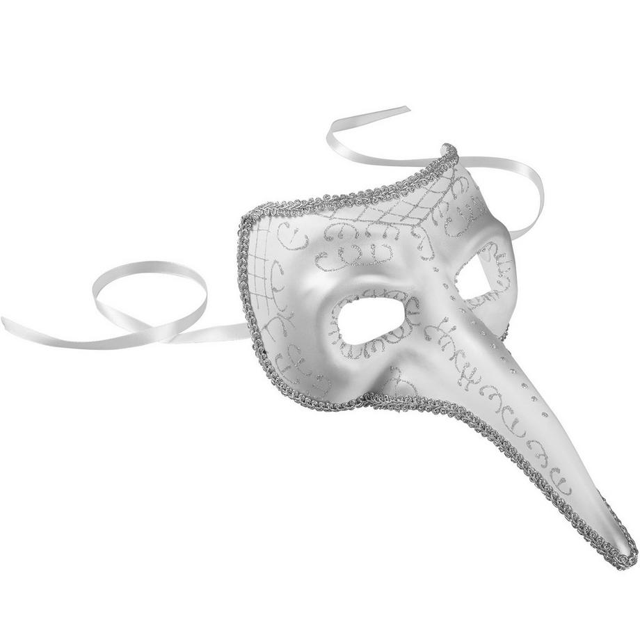 Tectake  Venezianische Maske mit langer Nase und Verzierungen 