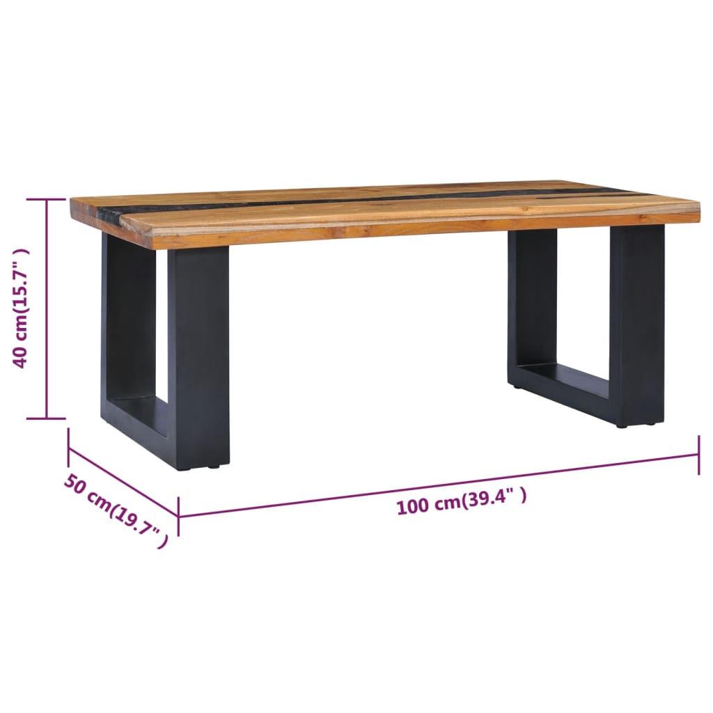 VidaXL Table basse bois  