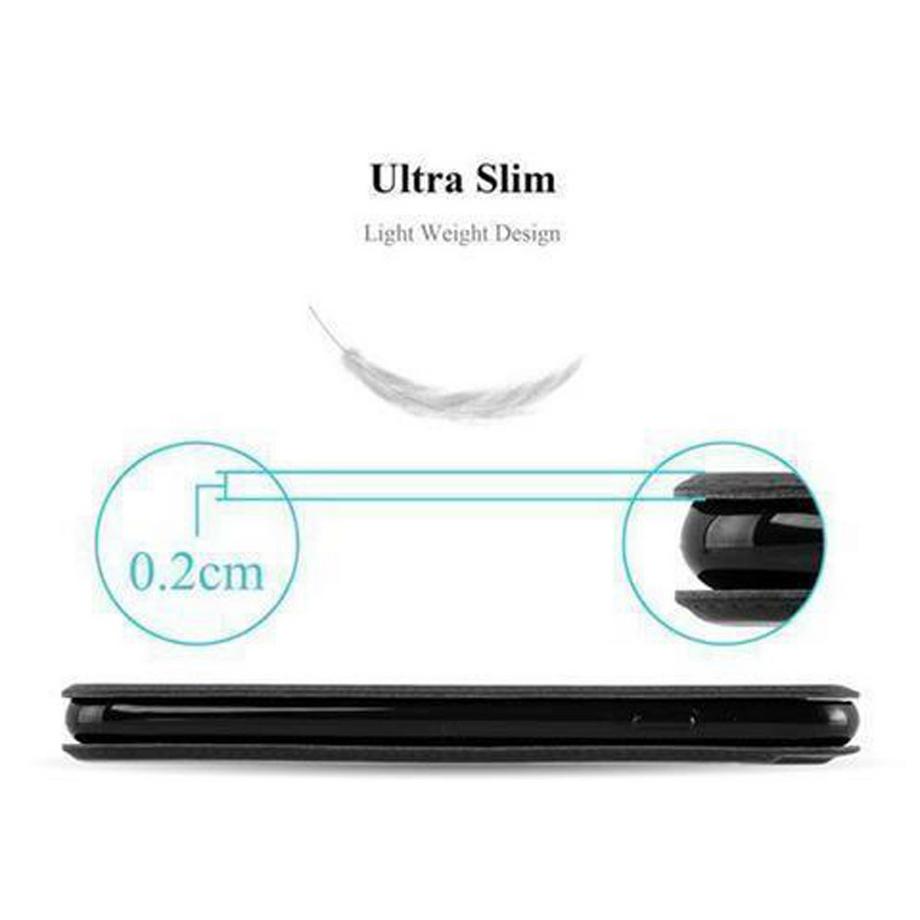 Cadorabo  Hülle für Samsung Galaxy A3 2015 Magnetverschluss, 2 Sichtfenstern 