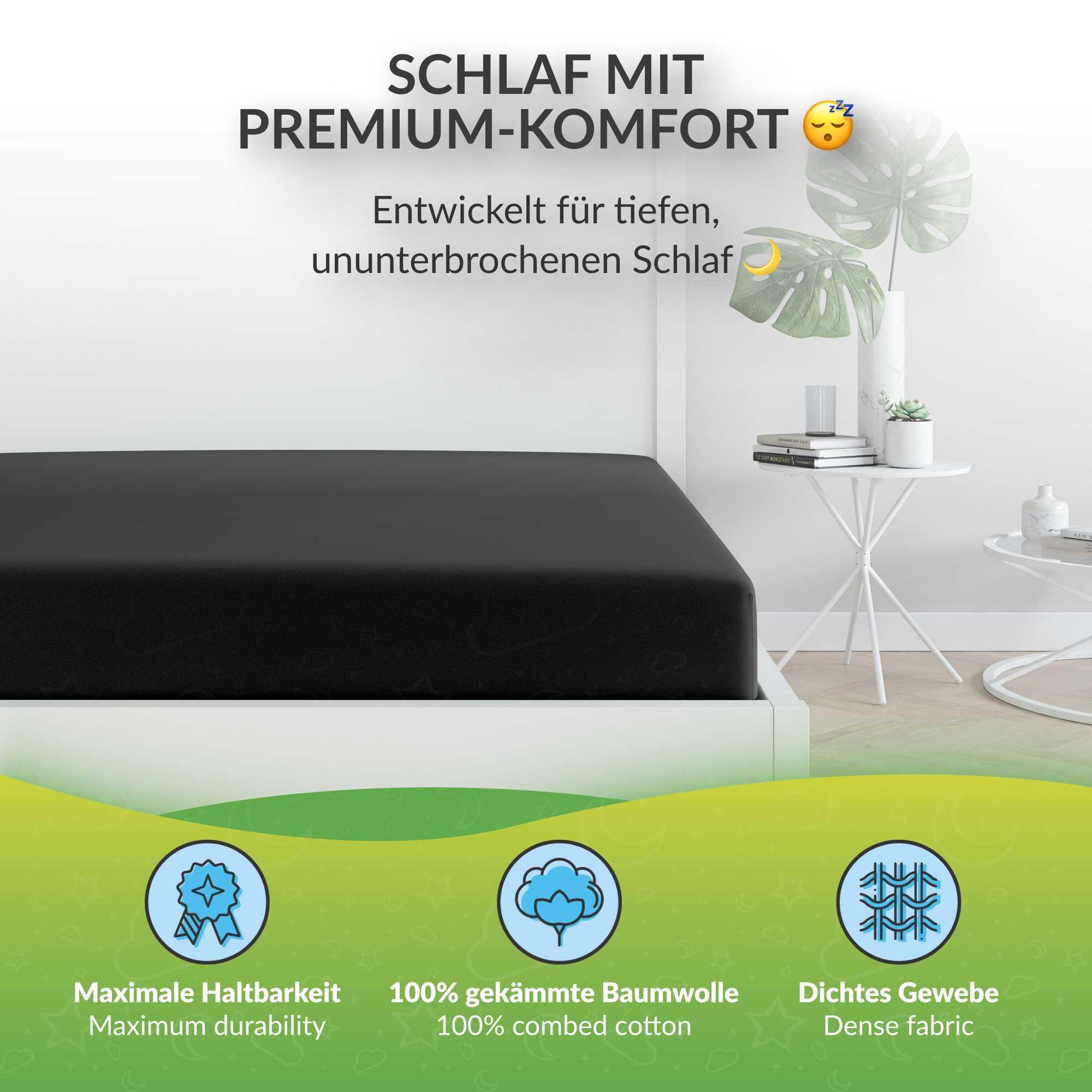 etérea Himmlische Qualität Boxspring extra Jersey Spannbettlaken  