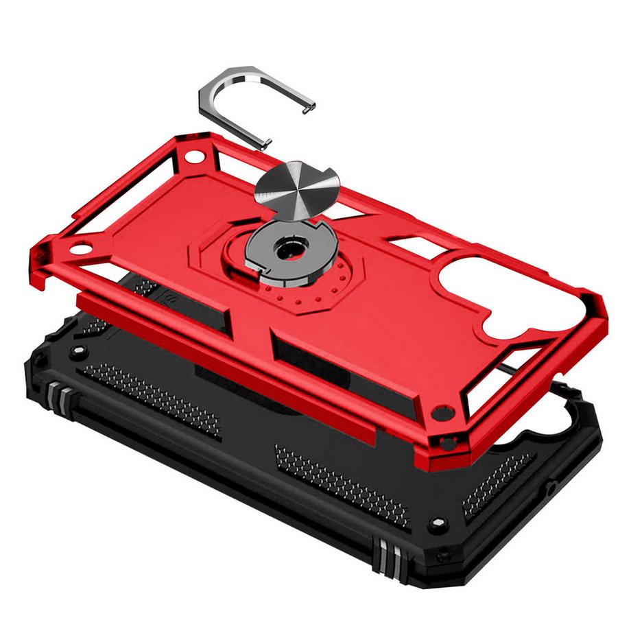 Avizar  Cover anello Samsung Galaxy A15 5G rossa 